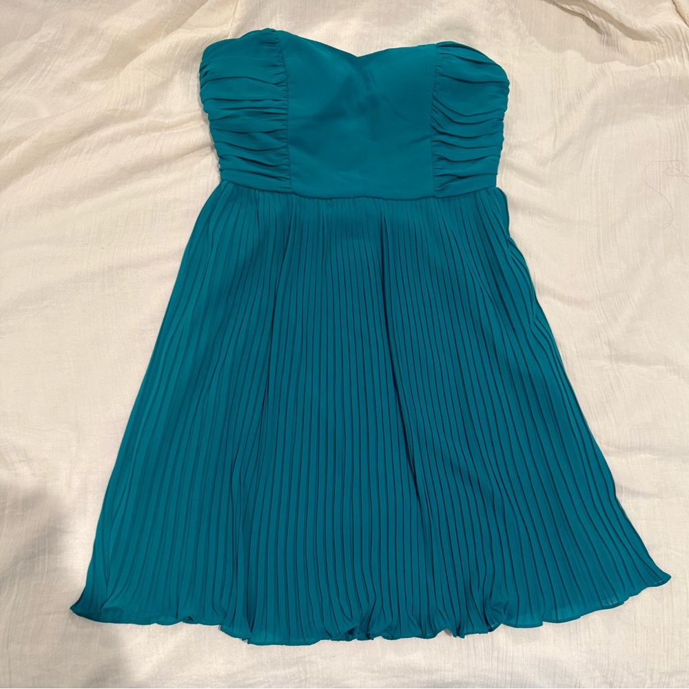 MM COUTURE BY MISS ME Strapless Bustier Cocktail Dress